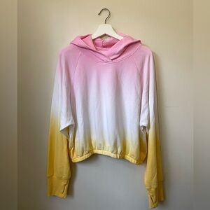 Victoria Sport Ombre Crop Hoodie, Size L